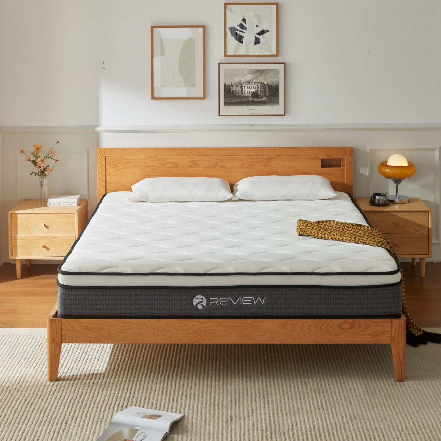 Mattress in a Box, with Individual Pocket Spring, Pressure Relief, Medium Firmness