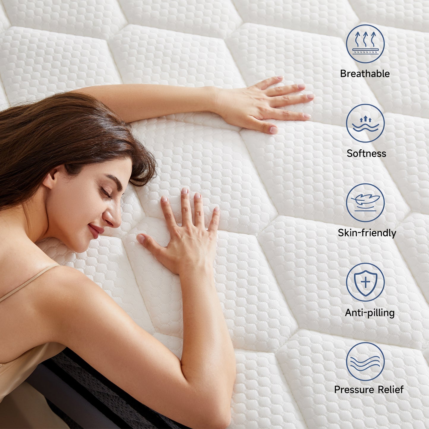 Memory Foam Hybrid Mattress, with Individual Pocket Spring