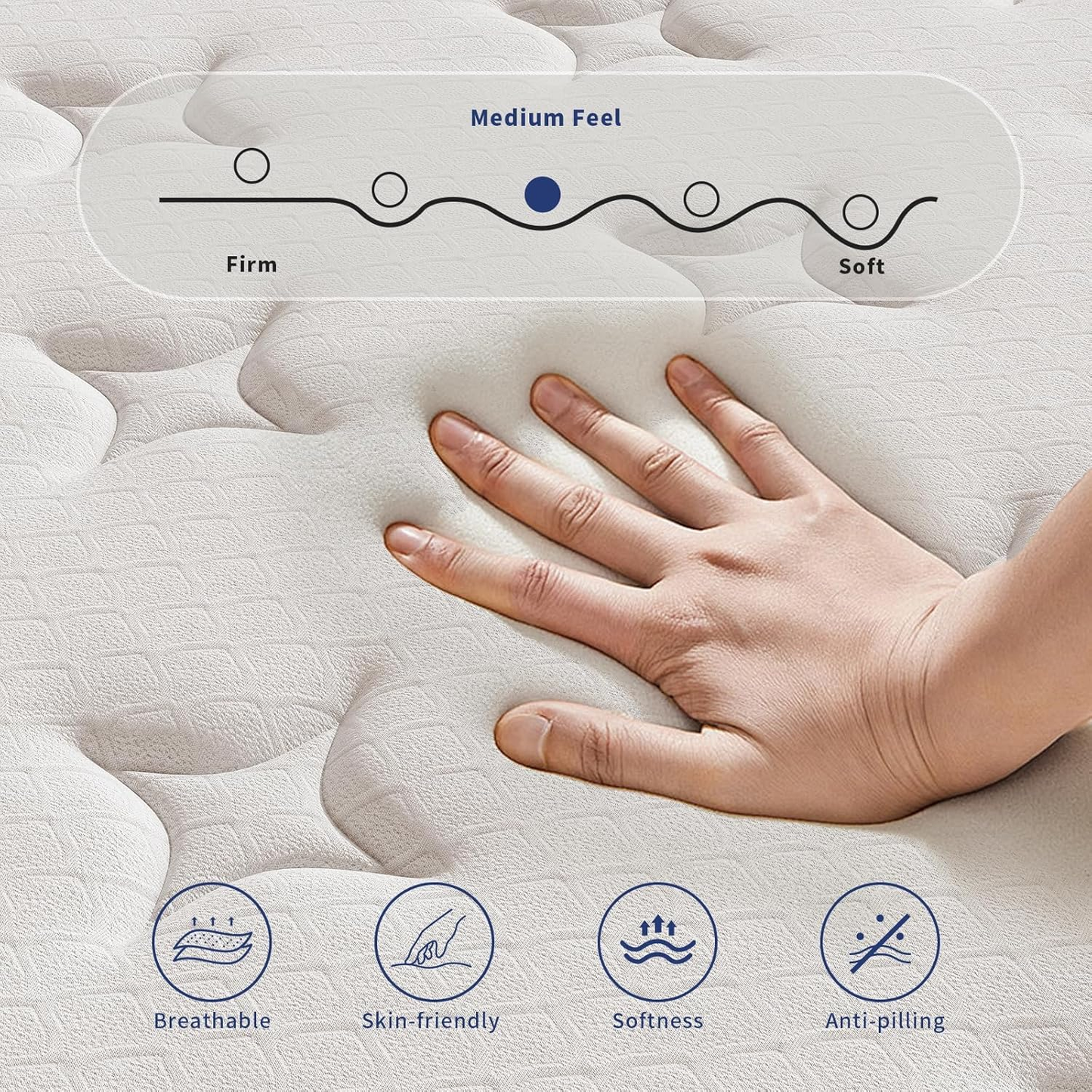 EcoElite Collection Mattress, Support Comfort, Medium Firm
