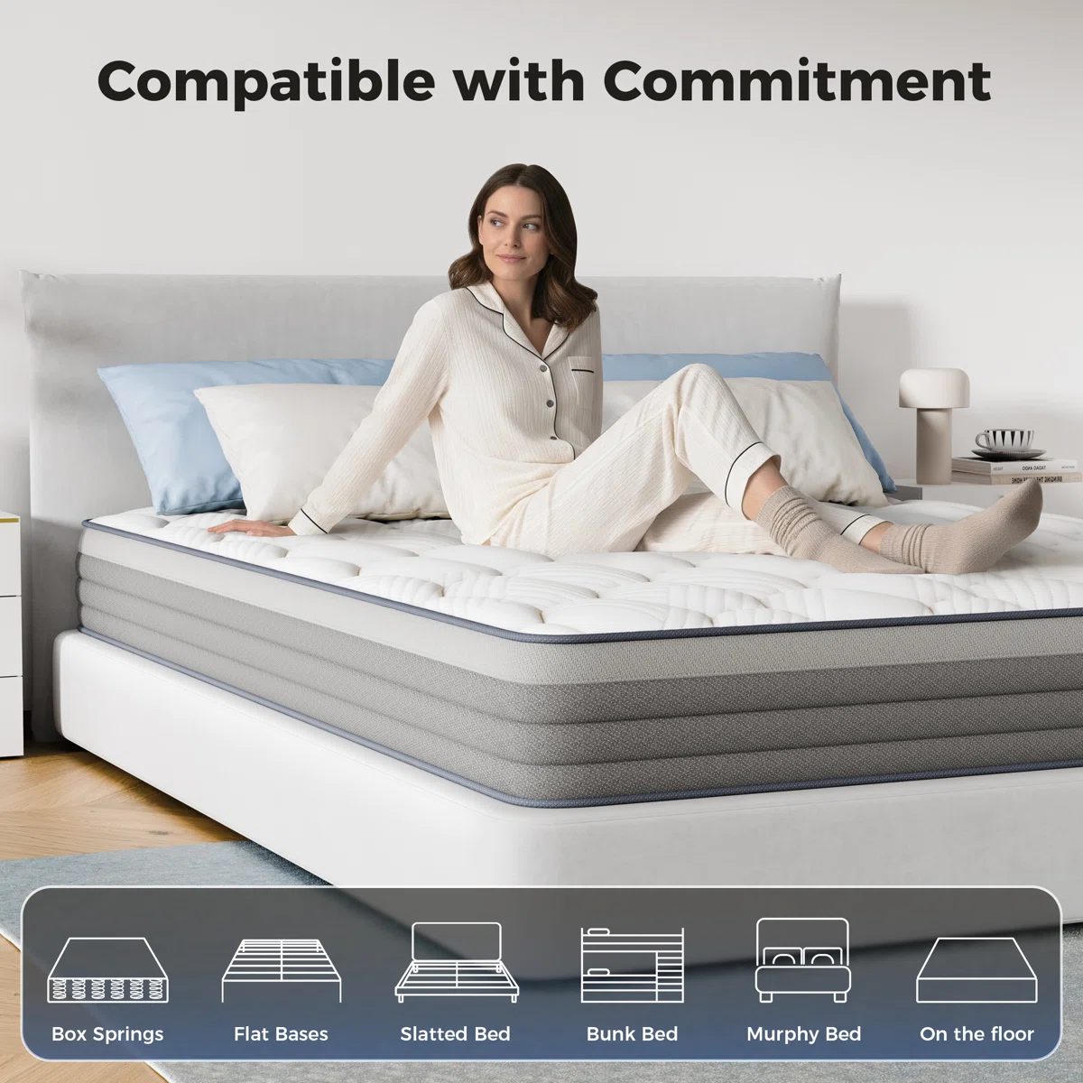 Classic Series Hybrid Mattress, Pocket Spring Mattress in a Box
