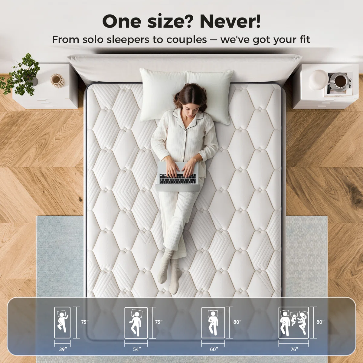 Classic Series Hybrid Mattress, Pocket Spring Mattress in a Box