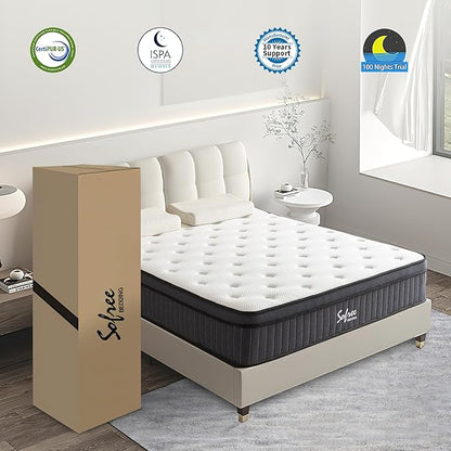 Luxury Series Hybrid Mattress, Mattress in a Box, Pressure Relief