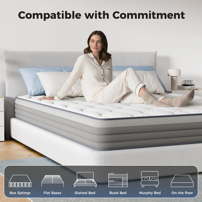 Classic Series Hybrid Mattress, Pocket Spring Mattress in a Box